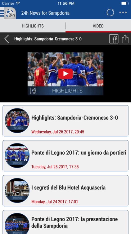 24h News for Sampdoria screenshot-4