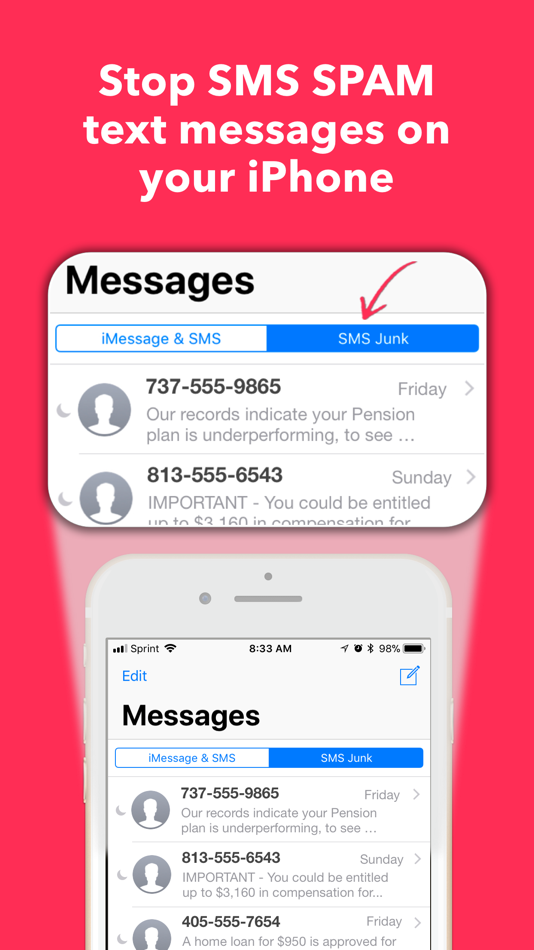 #1. SMS Junk Filter (iOS) 由: RADSense Software