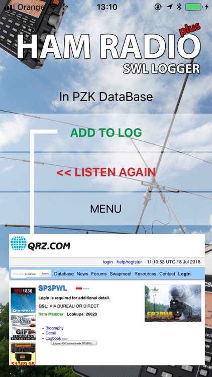 HAM Radio SWL Logger Plus