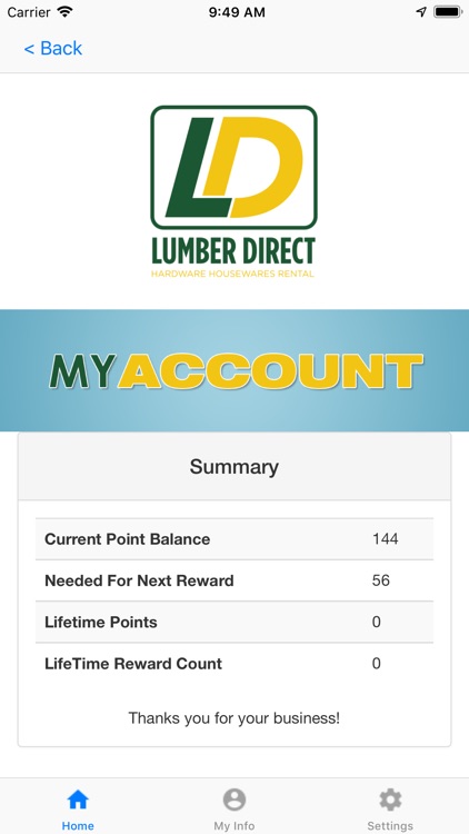 Lumber Direct Rewards