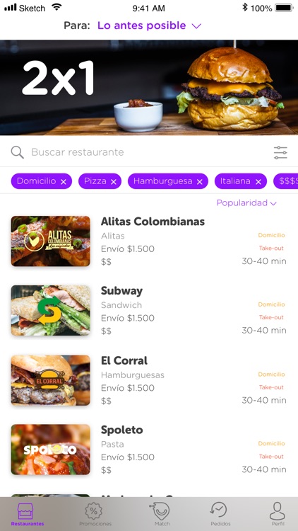 Comida en la U | Domicilios