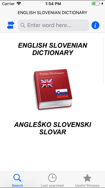 Eng Slo, Slo Eng dictionary