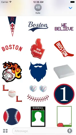 Game screenshot Boston Baseball Sticker Pack hack