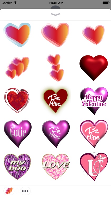 Love Hearted Stickers