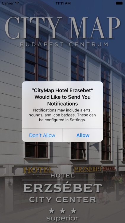CityMap Hotel Erzsebet