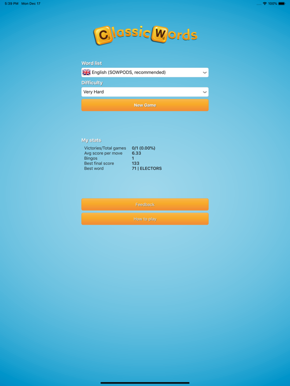 Classic Words (solo word game)のおすすめ画像3