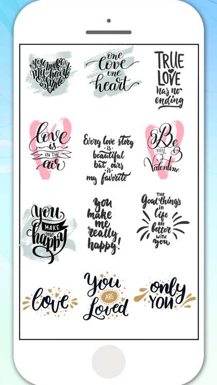 Love in Air Stickers