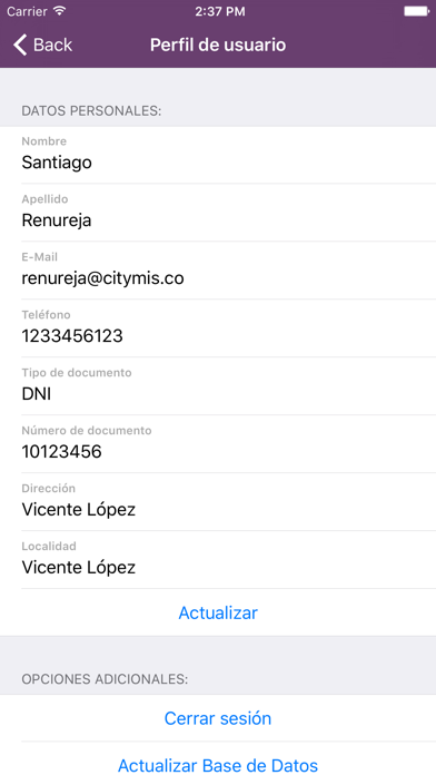 App screenshot