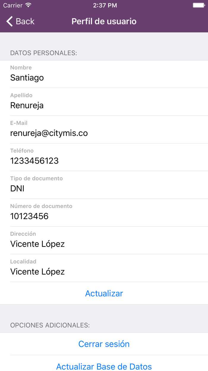 Vicente López Turnos Licencias