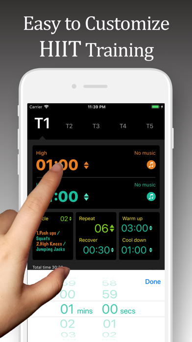 Screenshot #1 pour Interval Timer -  Go Fit Now