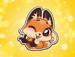 Amber The Fox Emoji Stickers