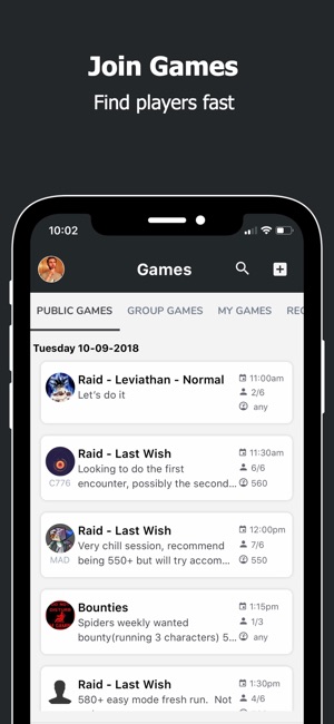 Destiny matchmaking app iPhone