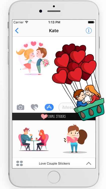 Love couple stickers pack