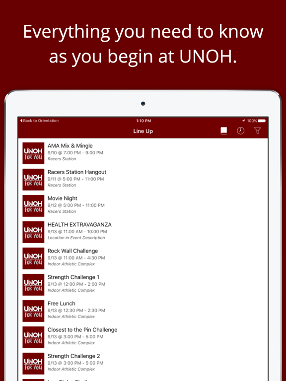 UNOH Events