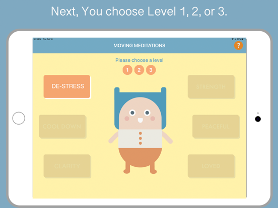 Moving Meditations iPad screenshot 3 - Health & Fitness app