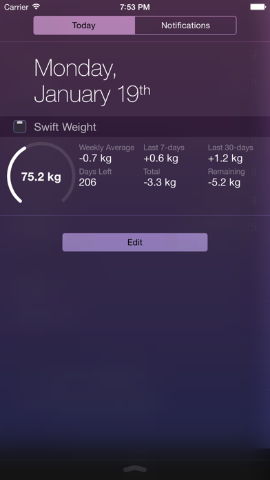 Swift Weight - Track your weight and BMI Screenshot 5