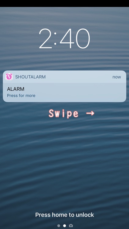 Shout Shut Alarm