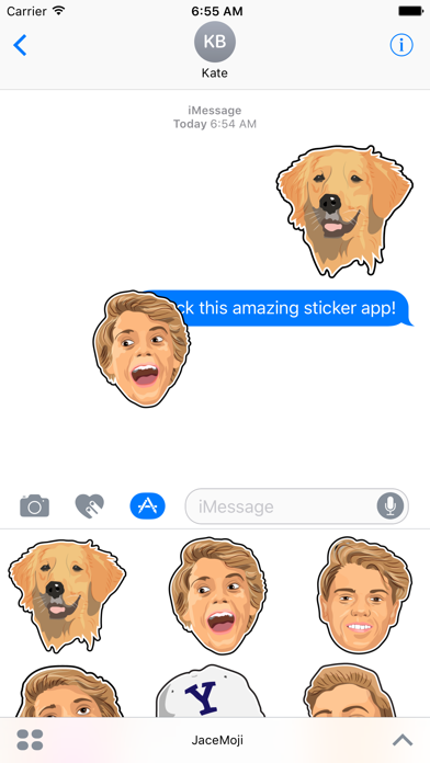 JaceMoji iPhone screenshot 5 - Stickers app