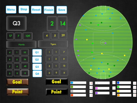 ScoreKeeper Aussie Rules HD screenshot 2