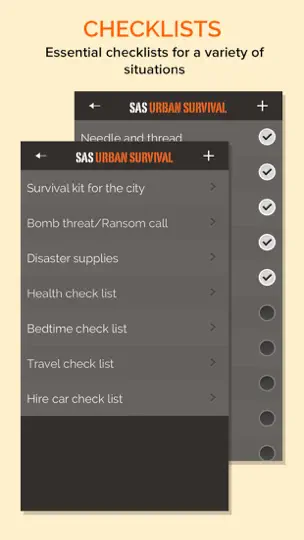 Captura de pantalla de SAS Urban Survival en iPhone 4