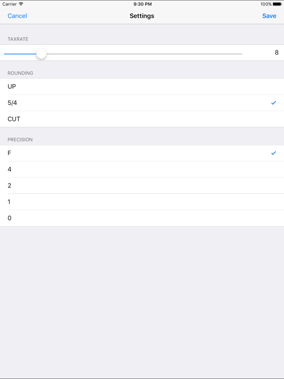 CalcTax+Lite iPad screenshot 2 - Business app