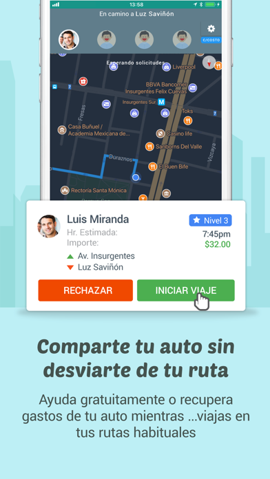 rideUpp iPhone screenshot 5 - Navigation app