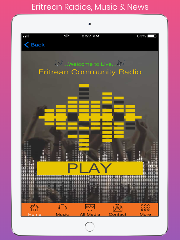 Eritrean Radios, Music & News iPad screenshot 4 - Music app