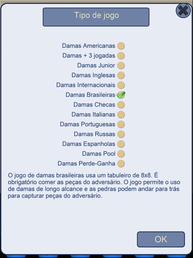 Damas Clássicas (Portuguesas/Espanholas) na App Store