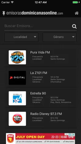 Game screenshot Emisoras Dominicanas Online apk