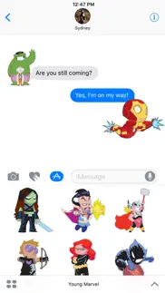 marvel stickers: young marvel iphone screenshot 1