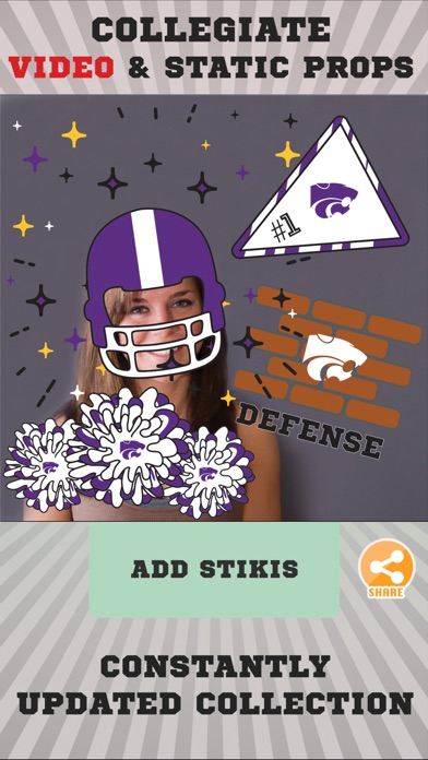Kansas State Wildcats Animated Selfie Stickers screenshot 2