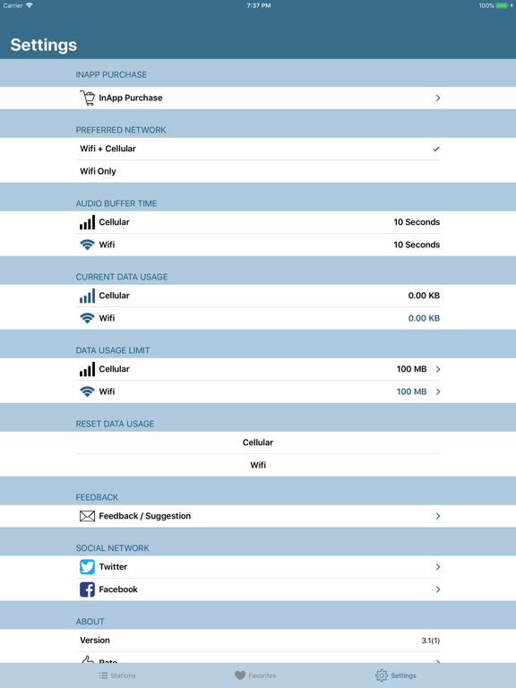 EURRadio - European Radio iPad screenshot 5 - Music app