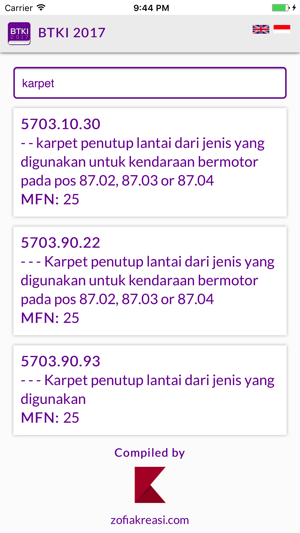 Indonesia Customs Tariff Book(圖3)-速報App