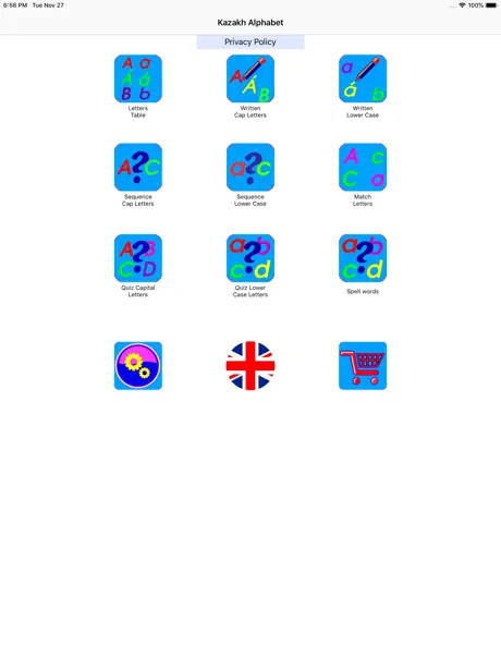 Kazakh Latin alphabet letters