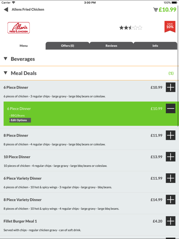 Screenshot #6 pour Allens Fried Chicken M8