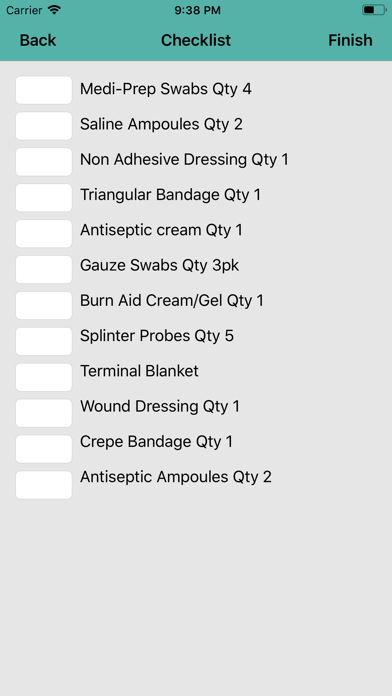 FIRST AID KIT REGISTER screenshot 4