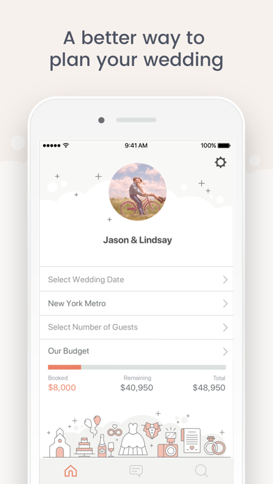 Wedding Planner by Planestry Screenshot 1 - AppWisp.com Wedding Planner by Planestry Screenshot 1 - AppWisp.com