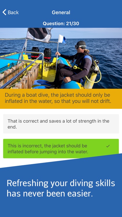 Scuba Trainer for Divers