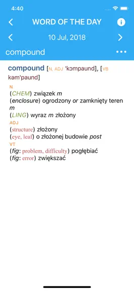 Game screenshot Collins Polish Dictionary apk