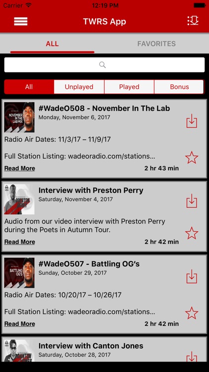 The Wade-O Radio App