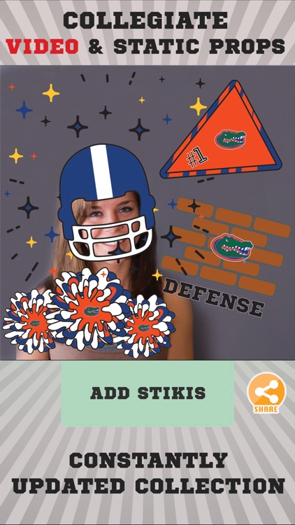 Florida Gators Animated Selfie Stickers