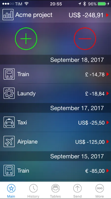 Live Expenses screenshot 1 of 5