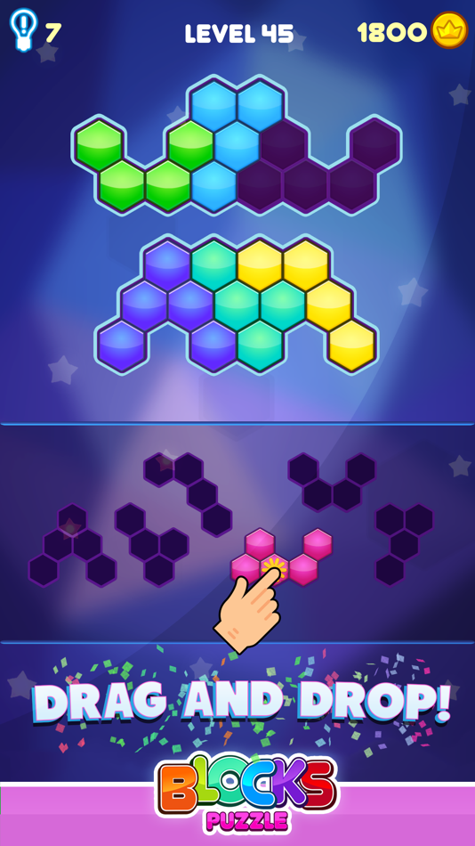 #2. Blocks Puzzle - Hexagon Game (iOS) 由: Silly Spider LTD