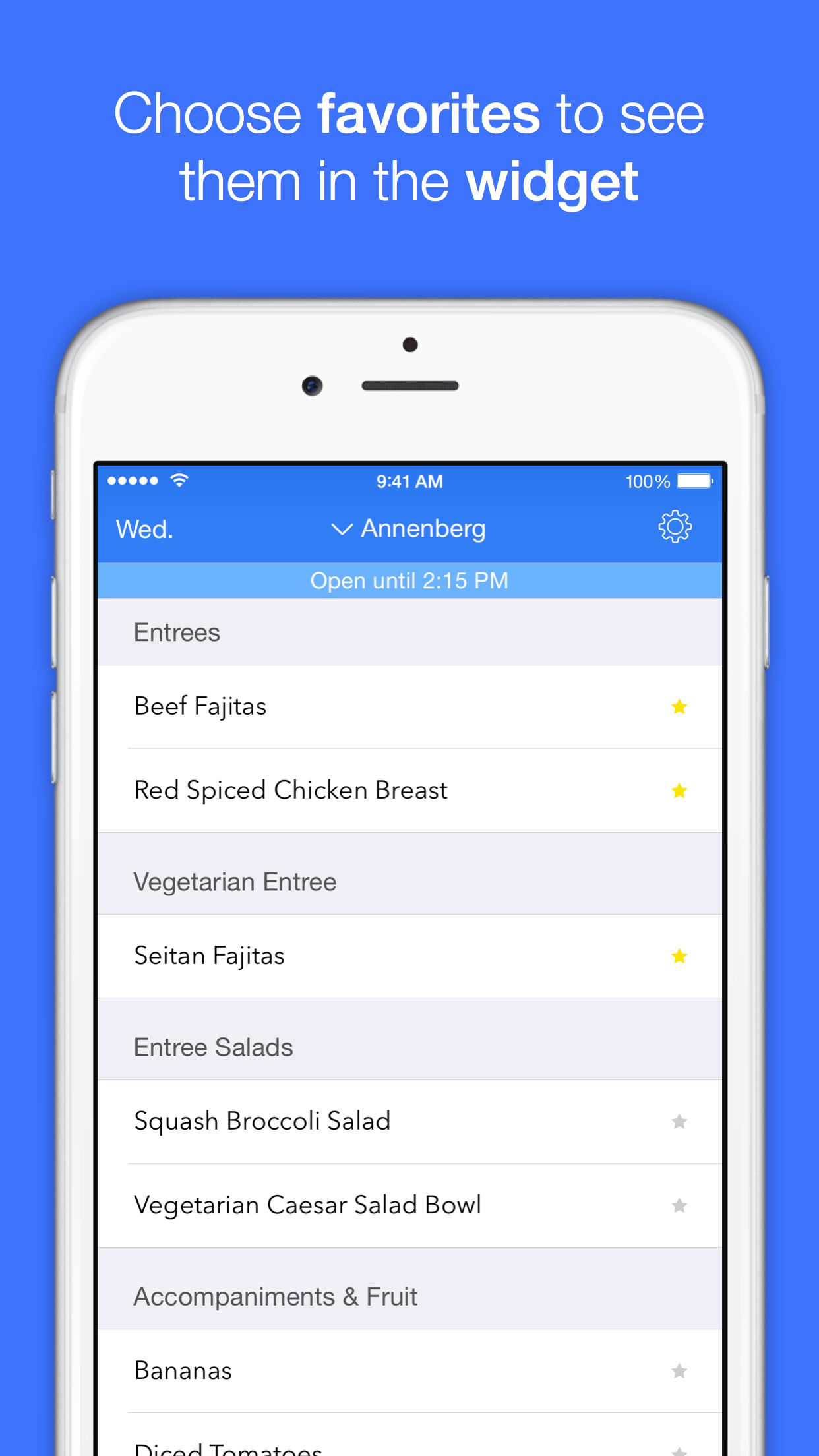 College Menus screenshot 4
