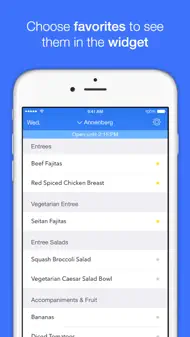 College Menus iphone bilder 3