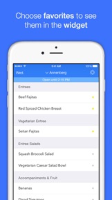 College Menus screenshot