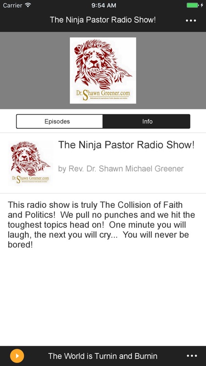 The Ninja Pastor Radio Show!