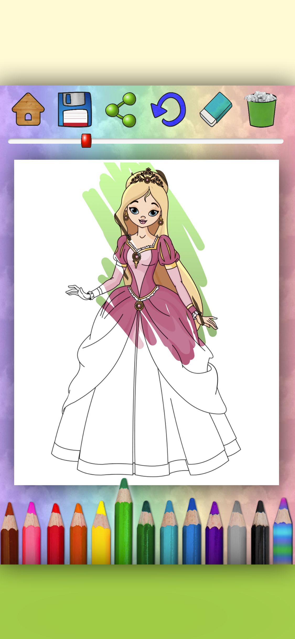 Magic Princess - Coloring Book screenshot 3