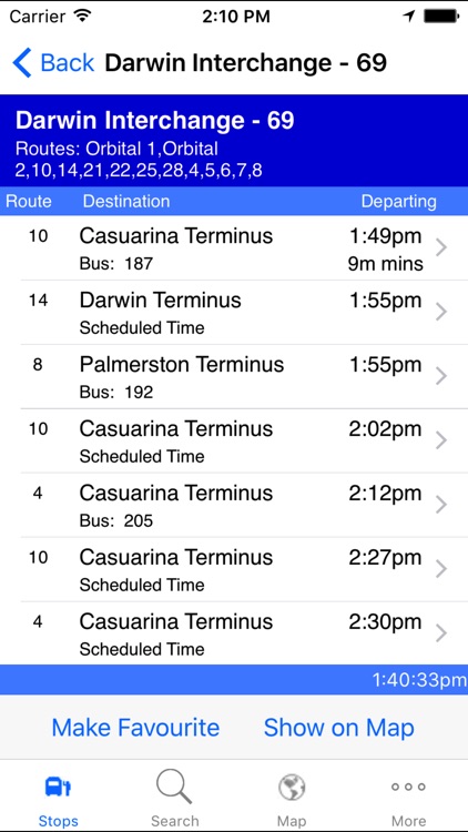 NT Bus Tracker