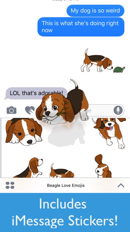 Beagle Love Emojis